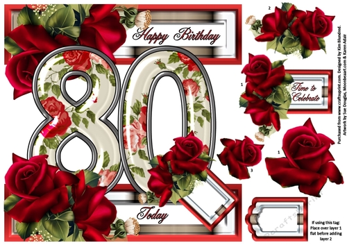 Special Ages Floral - 80 Today