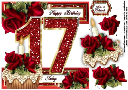 Special Ages Cupcakes and Sparkle - 17 Today