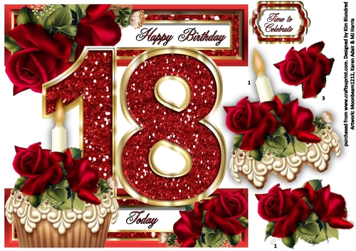 Special Ages Cupcakes and Sparkle - 18 Today