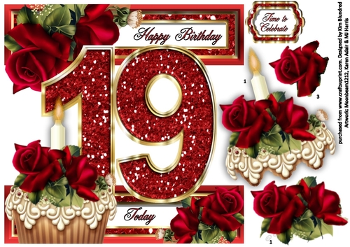 Special Ages Cupcakes and Sparkle - 19 Today