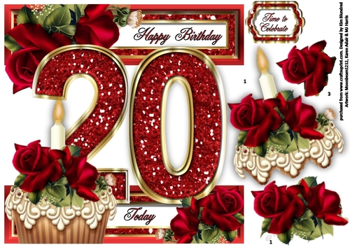 Special Ages Cupcakes and Sparkle - 20 Today