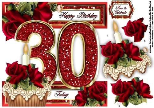 Special Ages Cupcakes and Sparkle - 30 Today