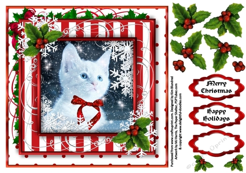 Cute Christmas Toppers 1 - Waiting for Santa