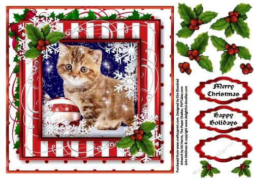Cute Christmas Topper 1- Ive been MOSTLY Good