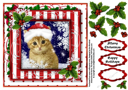 Cute Christmas Topper 1- Ready for Winter