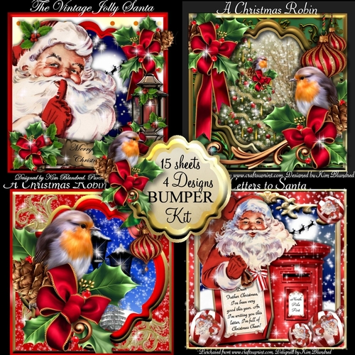Christmas Bumper Kit 1 - Robins & Santas