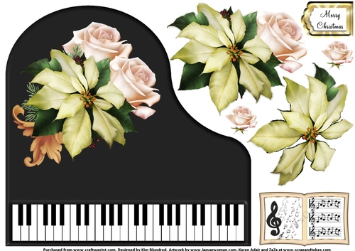 Baby Grand Piano - Black 6 - Winter Whites