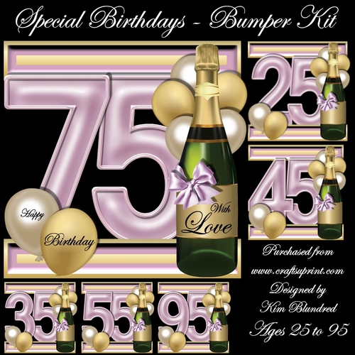 Special Birthdays - Bumper Kit - Female - Ages 25 to 95
