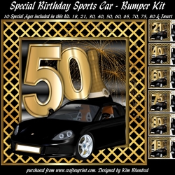 Special Birthday Sports Car Bumper Kit