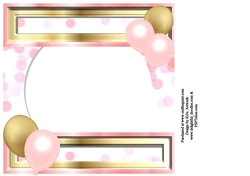 Birthday Celebration Pink & Gold Insert