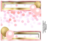 Birthday Celebration Pink & Gold Background 1