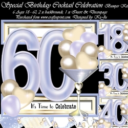 Special Birthday Cocktail Celebration bumper Kit 18 to 60