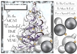 Contemporary Christmas Tree - Grey & Silver