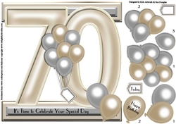 70th Birthday Balloons