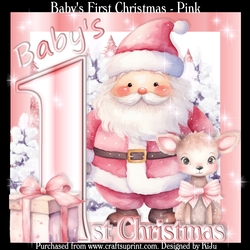 Babys First Christmas - Pink