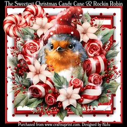 The Sweetest Christmas Candy Cane & Rockin Robin