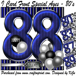 I Card Front Special Ages - 80s Bumper Kit