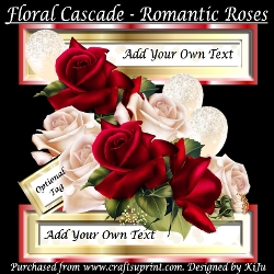 Floral Cascade - Romantic Roses