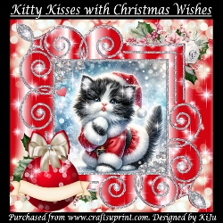 Image of cup596899_1072 - Kitty Kisses with Christmas Wishes