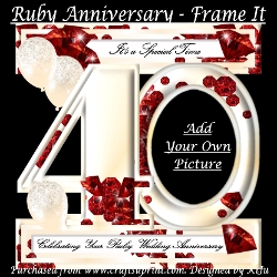 Its A Special Year - Ruby Anniversary - Frame It