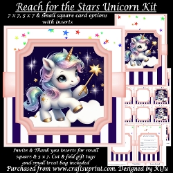 Image of cup246504_1072 - Reach for the Stars Unicorn - Birthday Party Kit