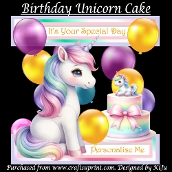 Birthday Unicorn Cake - Customer Request