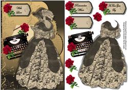 My Fair Lady Vintage Memories Scalloped Edge Card Front