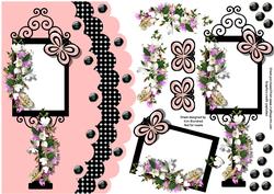 Butterfly Wishes Triple Scallop Card Front