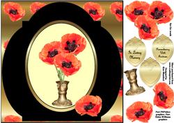In Remembrance 8 x 8 Sympathy Card Front