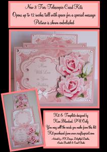 New 3 Tier Telescopic Card Kit - Flowers for You