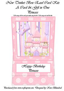 New Trinket Box Easel Card Kit - Princess