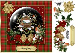 Christmas Robin Snowglobe