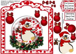 Christmas is Childs Play - Penguin Snow Globe