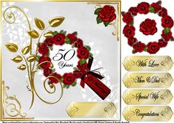 Golden Wedding Anniversary - Wife, Mum & Dad or General