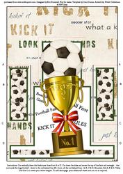 Football Crazy - Single Sheet Centre Stepper Card