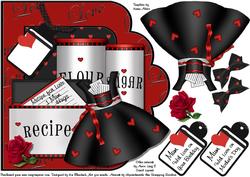 A Recipe for Love Mother's Day or Birthday Scallop Edge