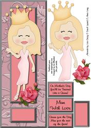 Queen for a Day - Mother's Day or Birthday Large Dl