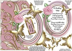 A Birthday Wish - Shaped Card Front with Aperture & Verse