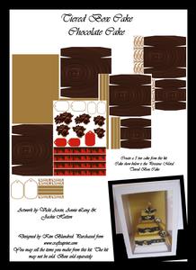 Tiered Box Cake - Chocolate Cake