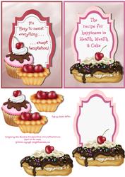 A6 Recipe Book/card Fronts