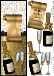 Champagne Celebration Large Dl Half & Half