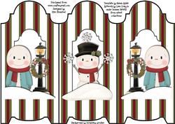 Winter Friends Trifold Card - Snowmen