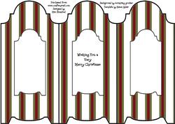 Winter Friends Trifold Insert Sheet - Snowmen