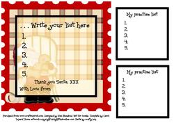 North Pole Post - Stamp Shaped Card Insert