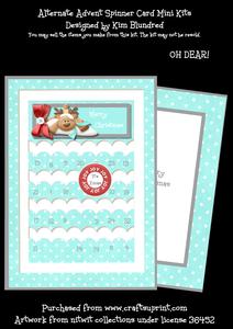 Oh Dear! - Alternate Advent Slider Card