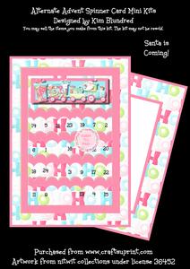 Santa is Coming - Alternate Advent Slider Card