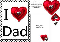 I Love Dad - Quick Card with Mini Insert
