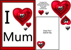 I Love Mum - Quick Card with Mini Insert