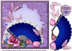 Victorian Lace Fanfare with Butterflies