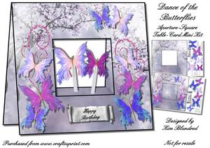 Aperture-square Table-card Mini Kit Dance of the Butterflies